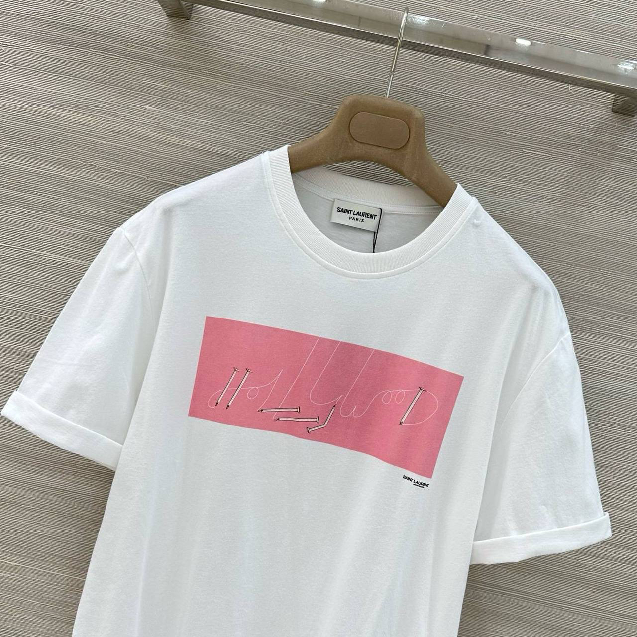 ФУТБОЛКА SAINT LAURENT детальное фото