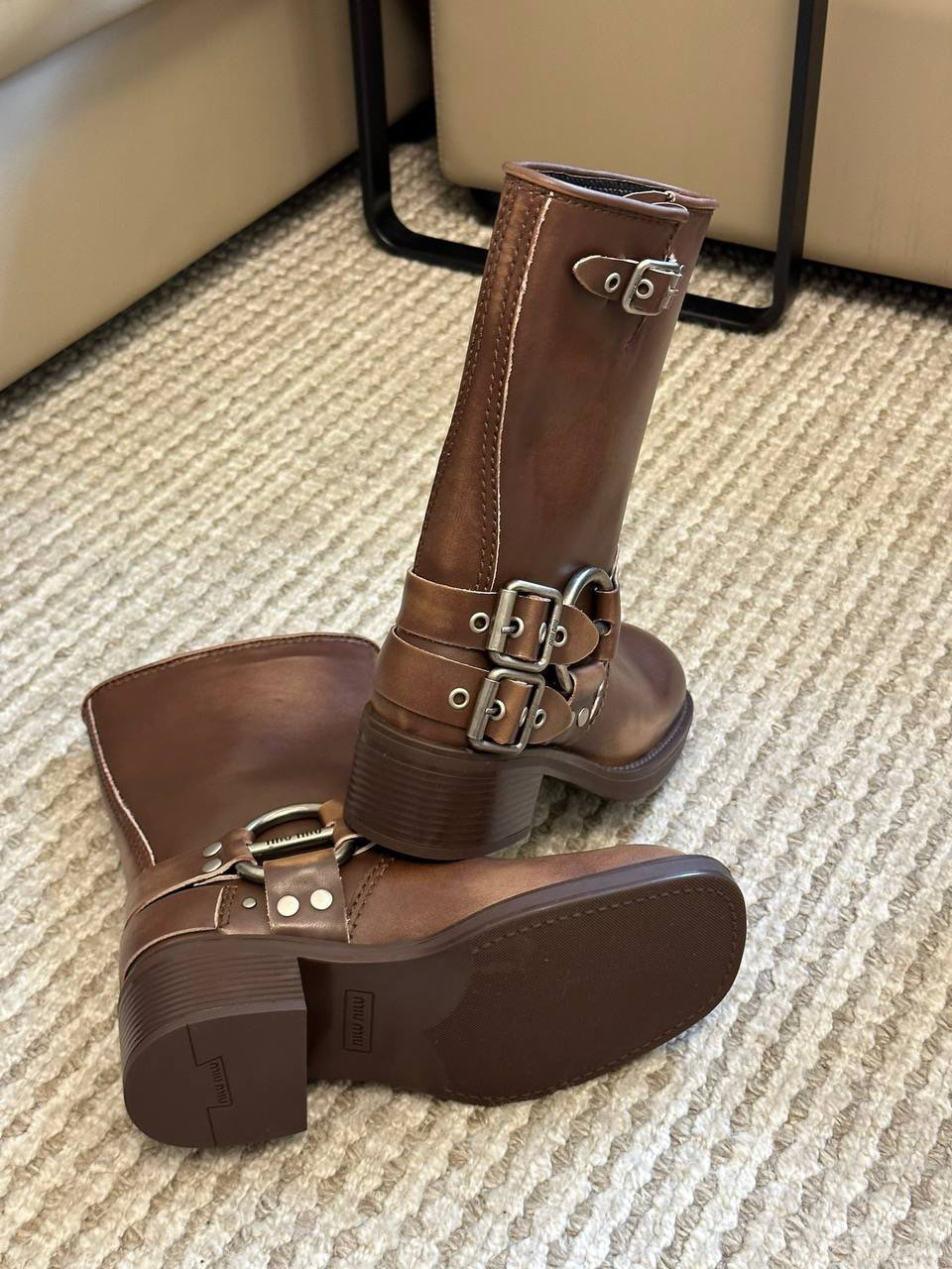 САПОГИ MIU MIU детальное фото