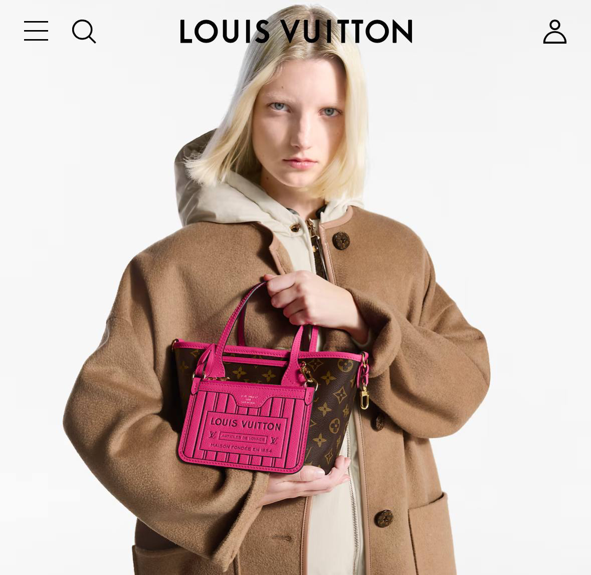 СУМКА LOUIS VUITTON NEVERFULL детальное фото