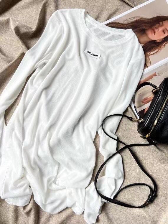 ЛОНГСЛИВ MIU MIU детальное фото