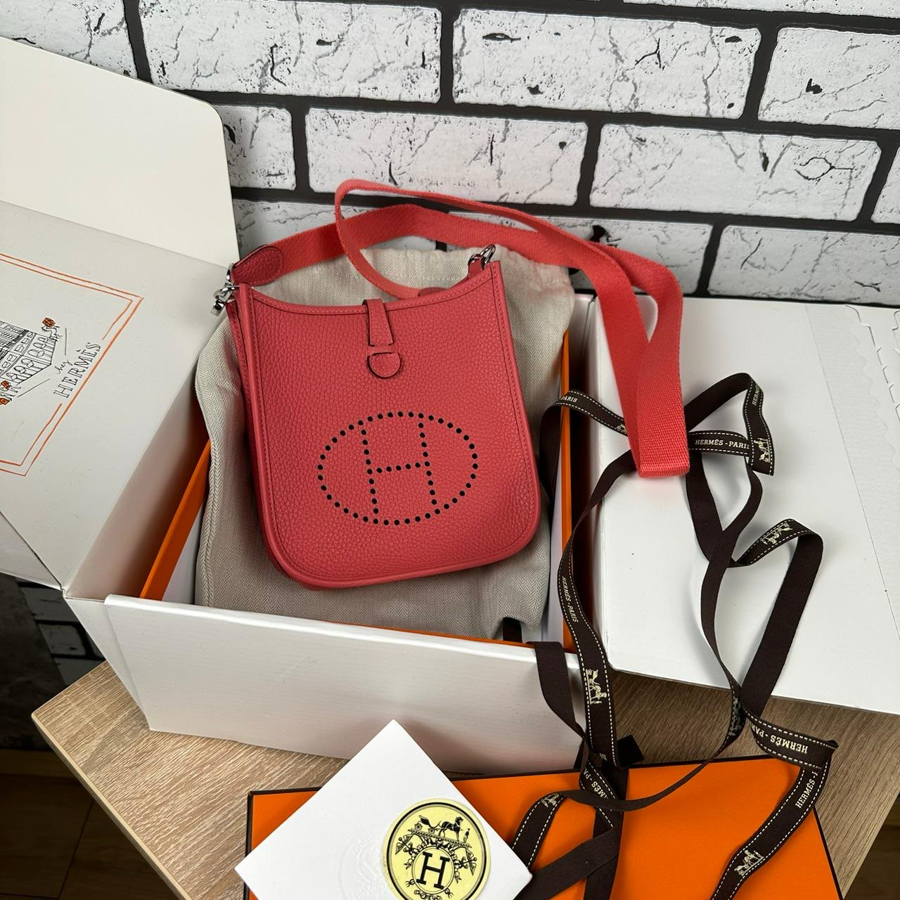СУМКА HERMES EVELYNE MINI детальное фото