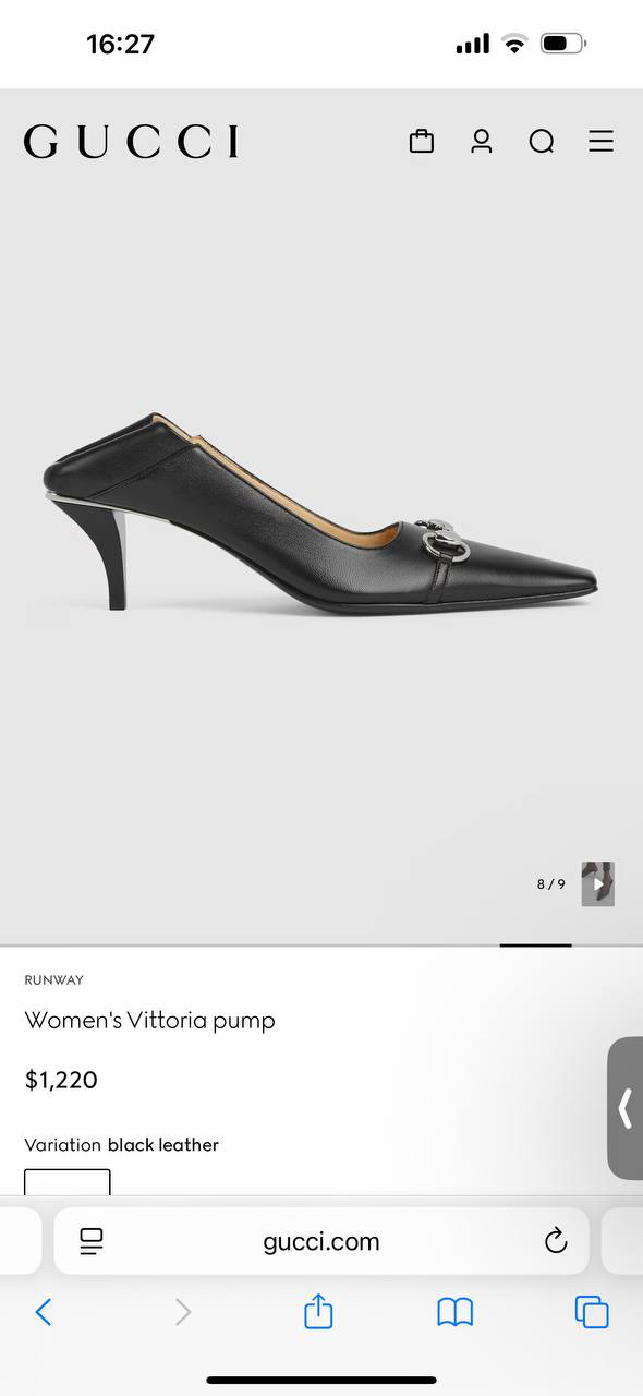 ТУФЛИ GUCCI детальное фото