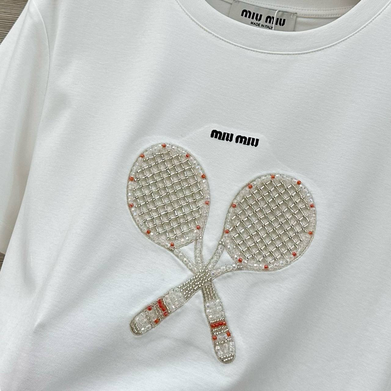 ФУТБОЛКА MIU MIU детальное фото