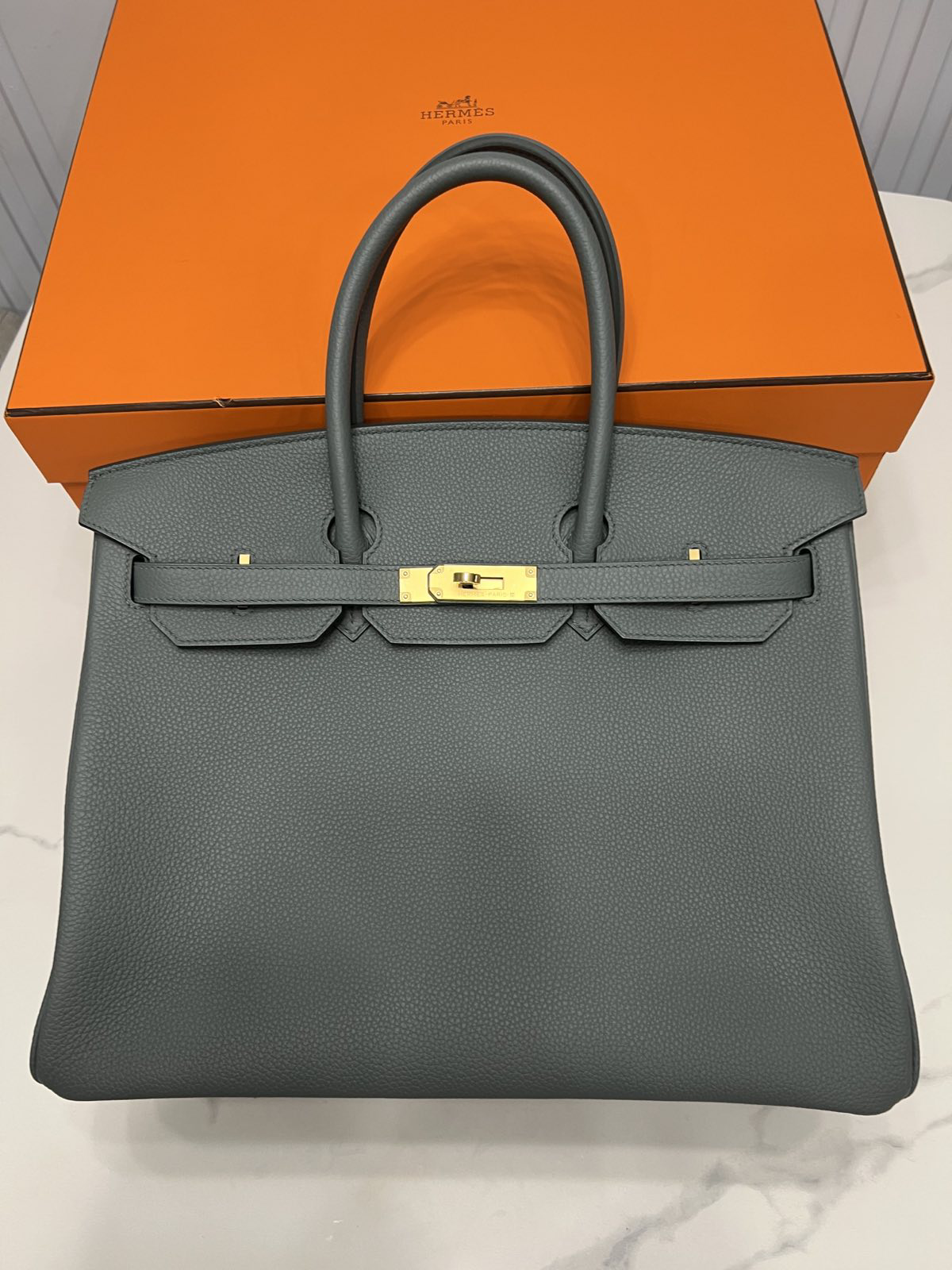 СУМКА HERMES BIRKIN 35 ручная работа детальное фото