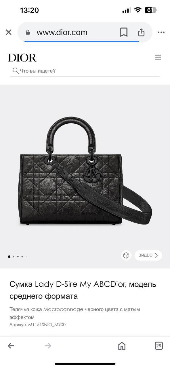 СУМКА CHRISTIAN DIOR детальное фото