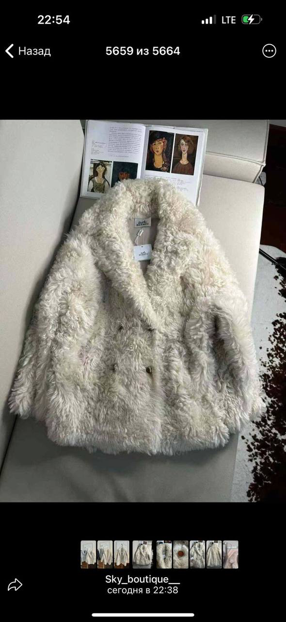 ДУБЛЕНКА HERMES детальное фото