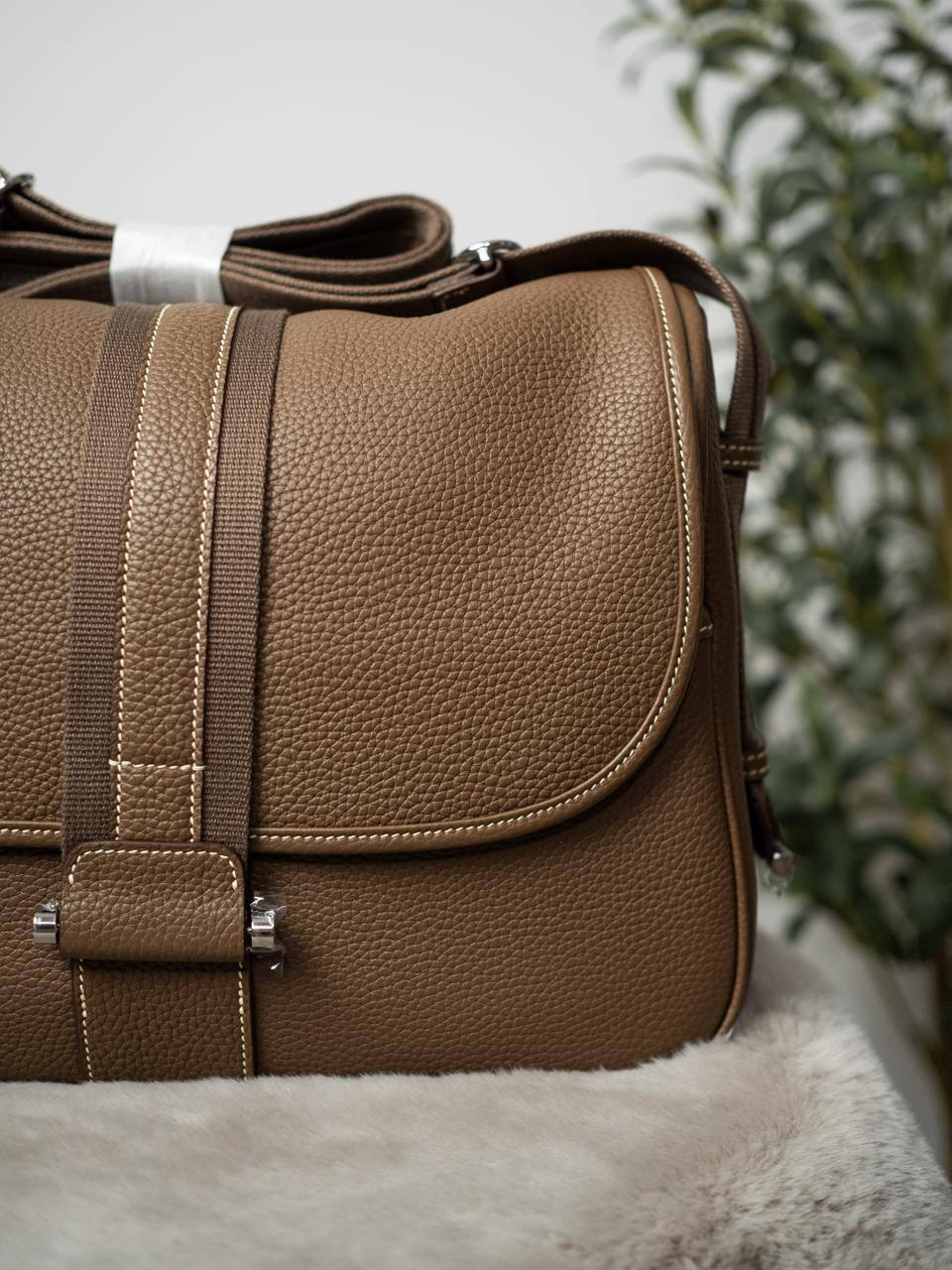 МУЖСКАЯ СУМКА МЕССЕНДЖЕР HERMES детальное фото