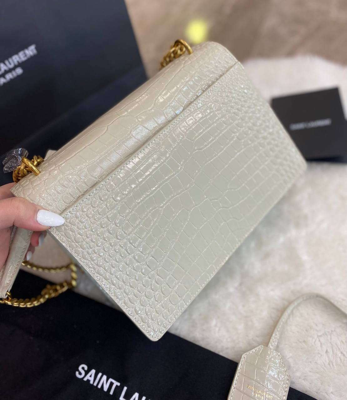 СУМКА SAINT LAURENT SUNSET MEDIUM детальное фото