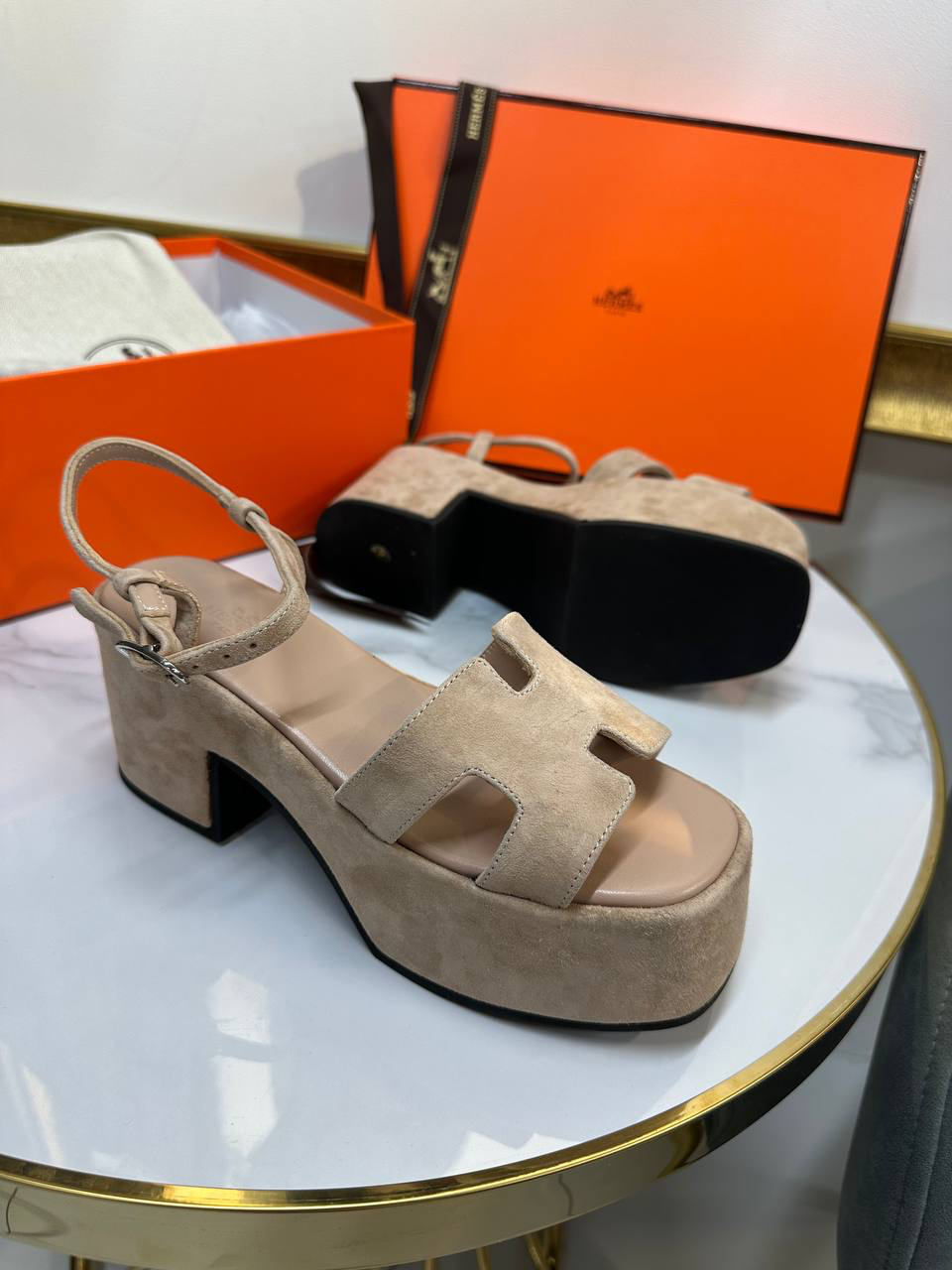 БОСОНОЖКИ HERMES детальное фото