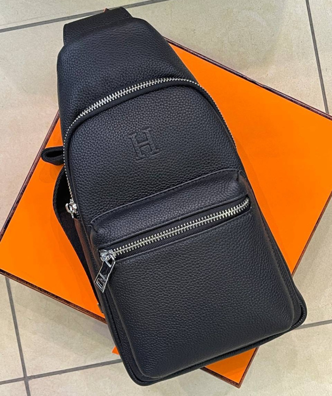МУЖСКАЯ СУМКА СЛИНГ HERMES фото