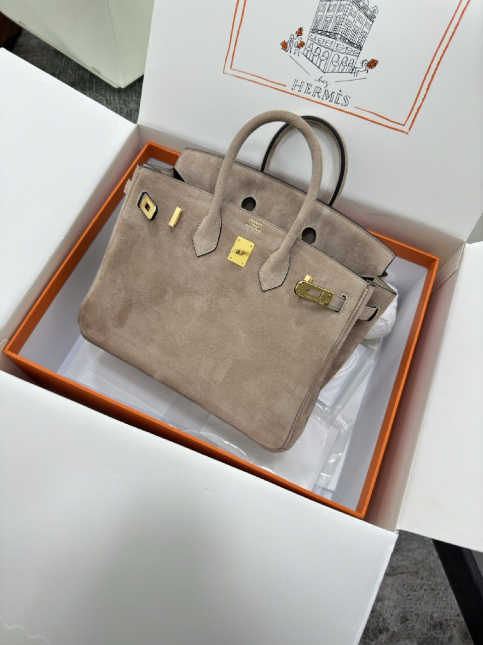 СУМКА HERMES BIRKIN 25 детальное фото