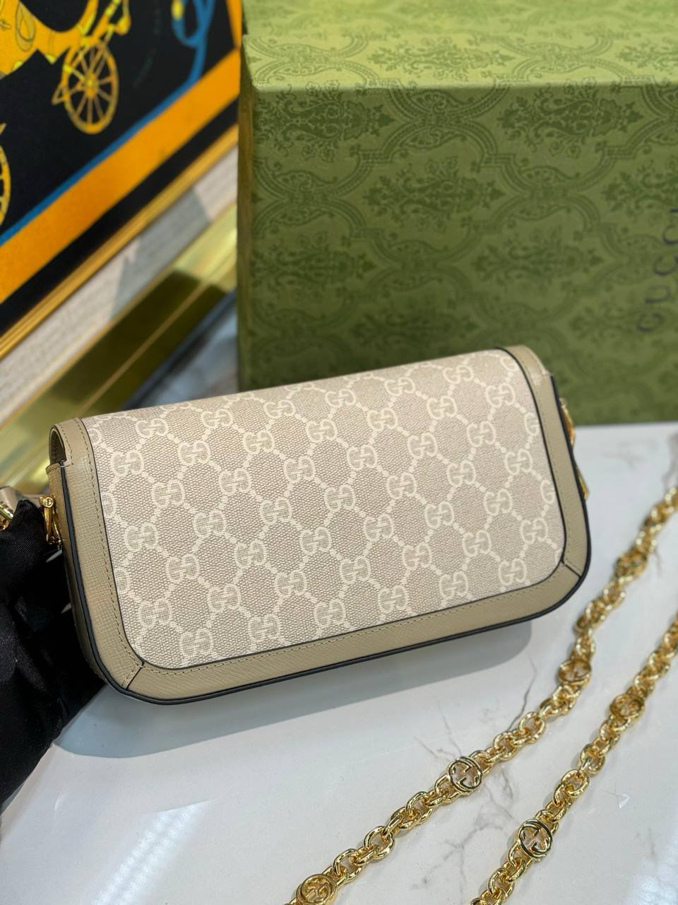 СУМКА GUCCI HORSEBIT 1955 детальное фото