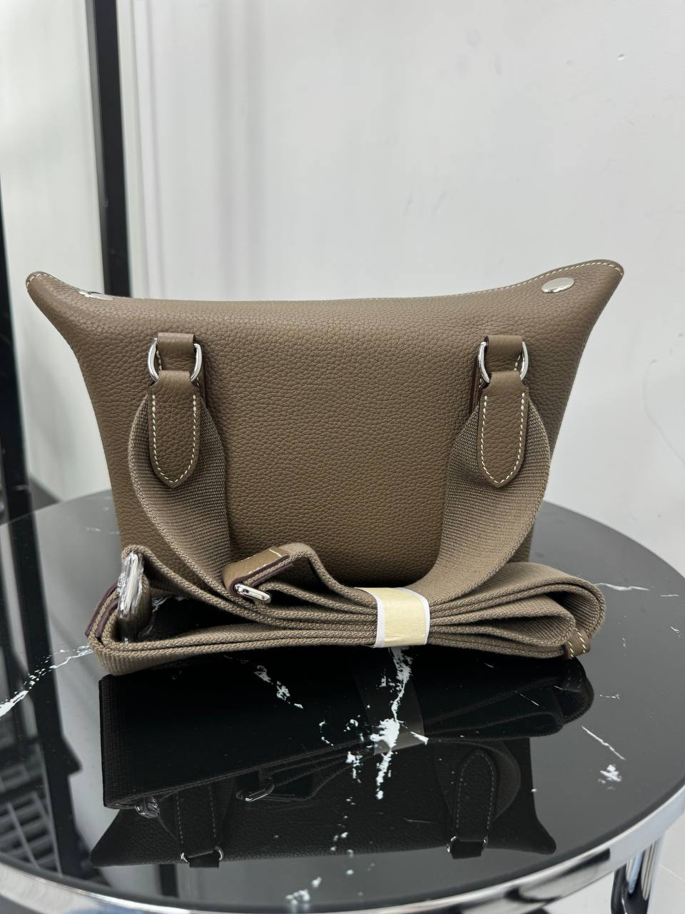 МУЖСКАЯ СУМКА МЕССЕНДЖЕР HERMES детальное фото