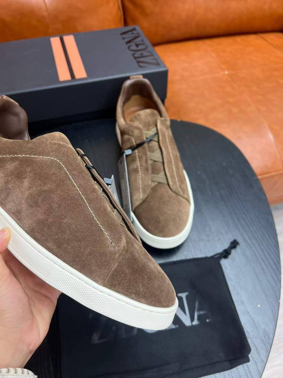 МУЖСКИЕ КЕДЫ ZEGNA детальное фото