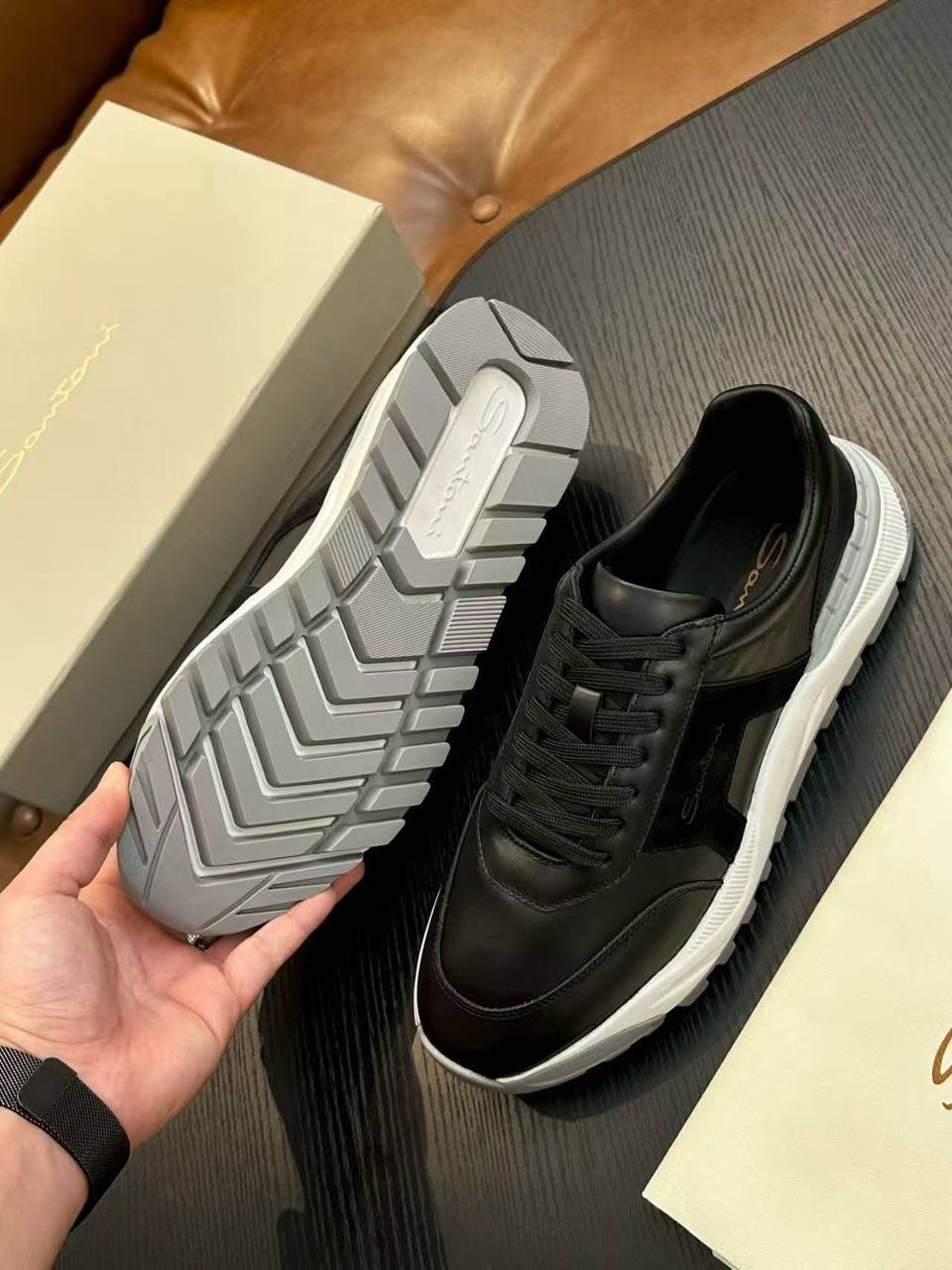 МУЖСКИЕ КРОССОВКИ SANTONI детальное фото