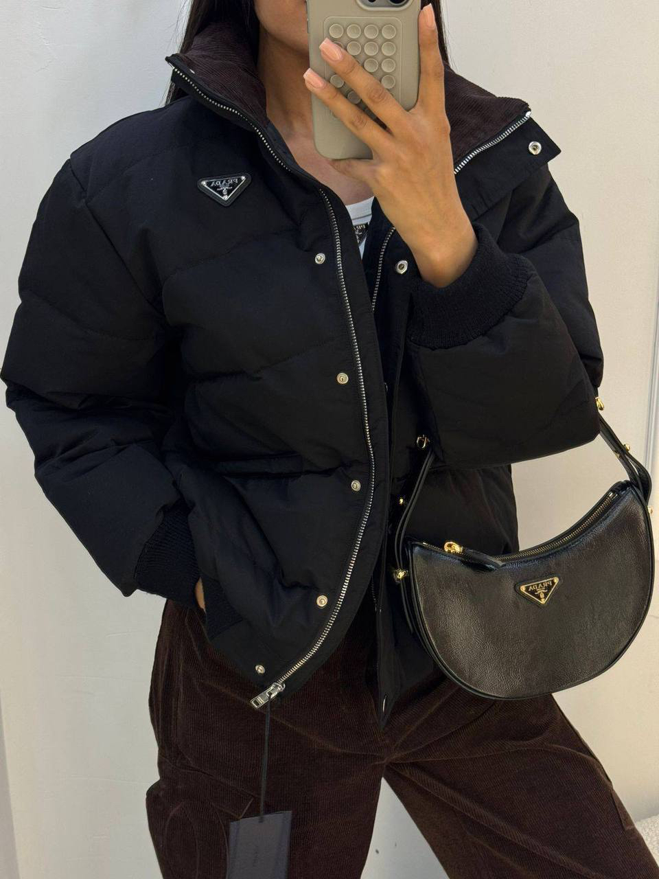 ПУХОВИК КУРТКА PRADA детальное фото