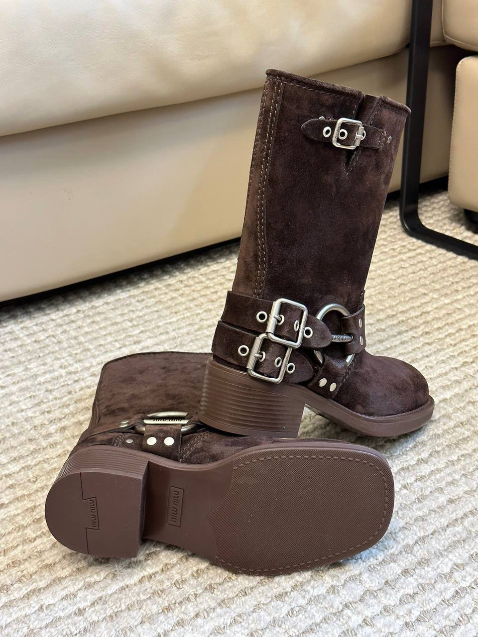 САПОГИ MIU MIU детальное фото