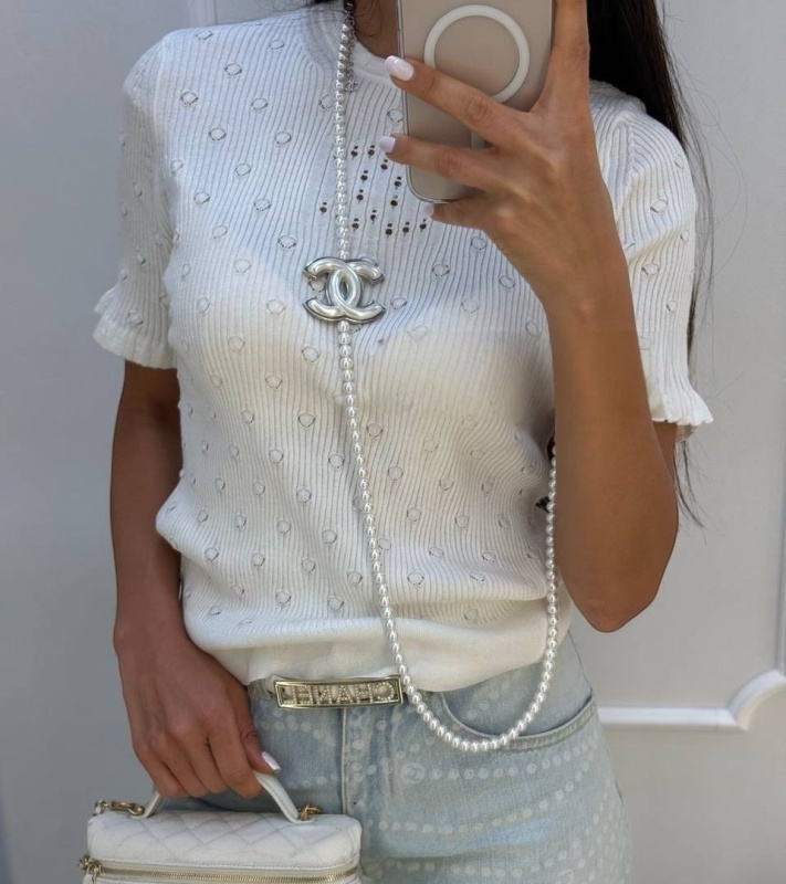 ФУТБОЛКА CHANEL фото