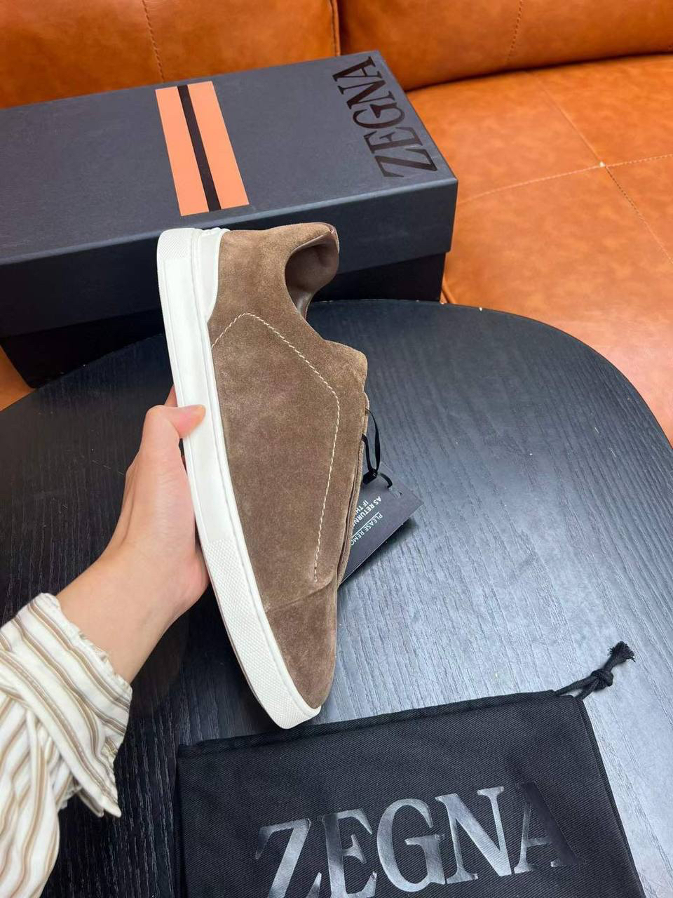 МУЖСКИЕ КЕДЫ ZEGNA детальное фото