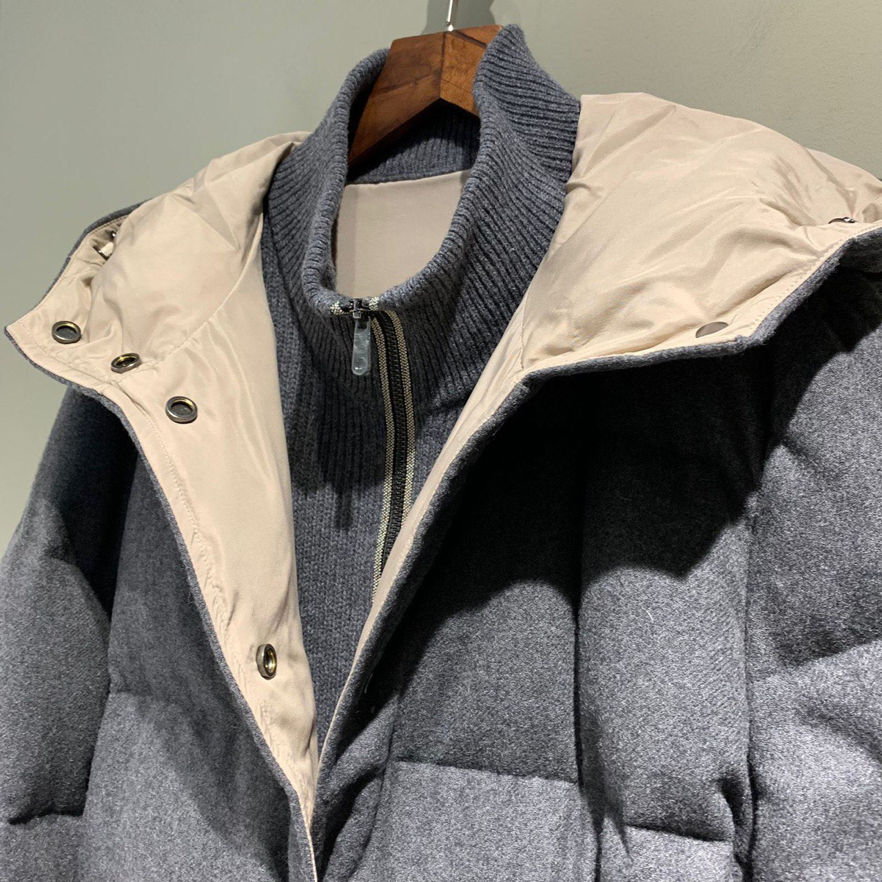 ПУХОВИК BRUNELLO CUCINELLI детальное фото