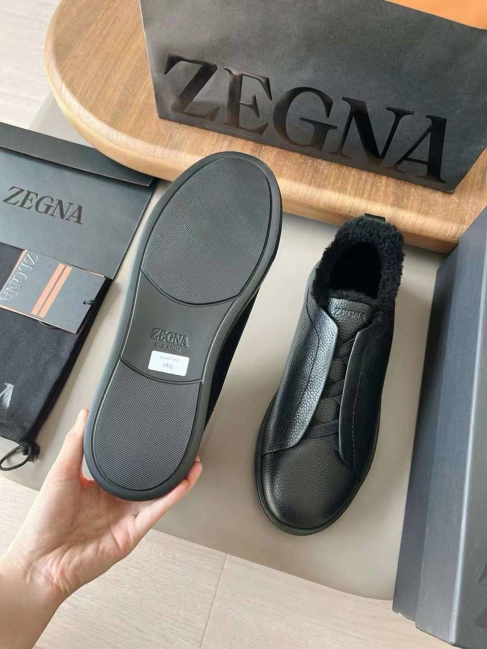 МУЖСКИЕ КЕДЫ ZEGNA детальное фото