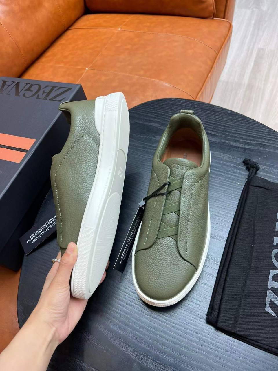 МУЖСКИЕ КЕДЫ ZEGNA детальное фото