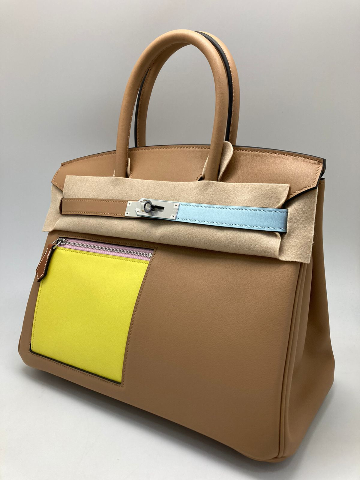 СУМКА HERMES BIRKIN 30 ручная работа детальное фото