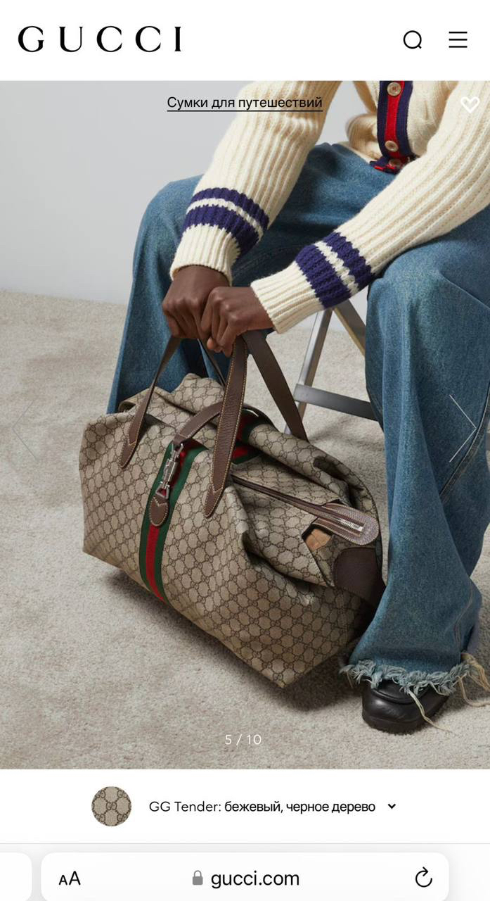 ДОРОЖНАЯ СУМКА GUCCI детальное фото