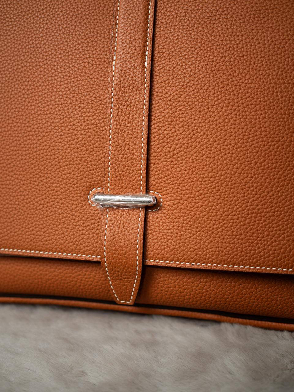 МУЖСКАЯ СУМКА МЕССЕНДЖЕР HERMES STEVE детальное фото