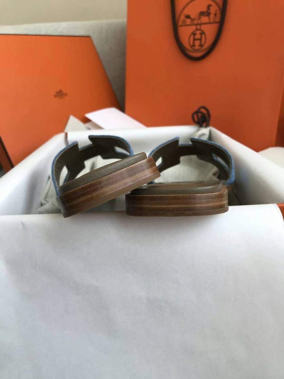 ШЛЕПКИ HERMES детальное фото