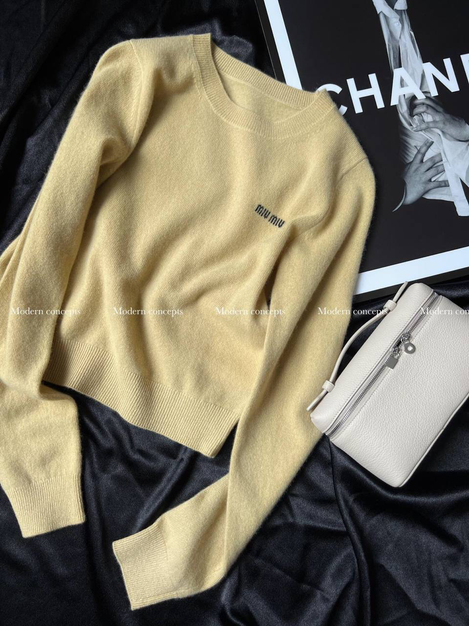 ЛОНГСЛИВ MIU MIU детальное фото