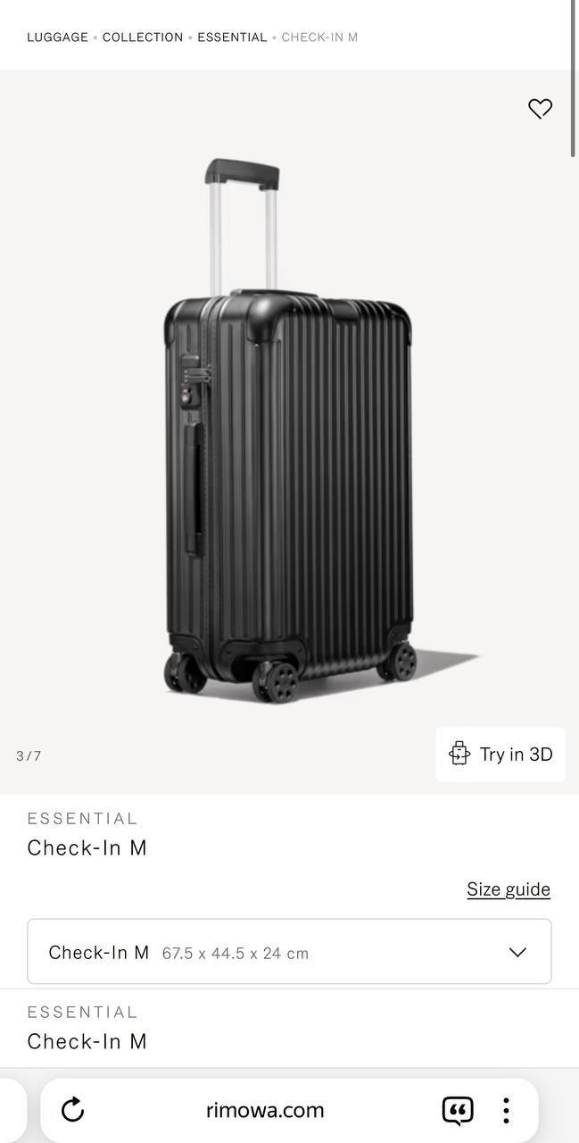 ЧЕМОДАН RIMOWA детальное фото
