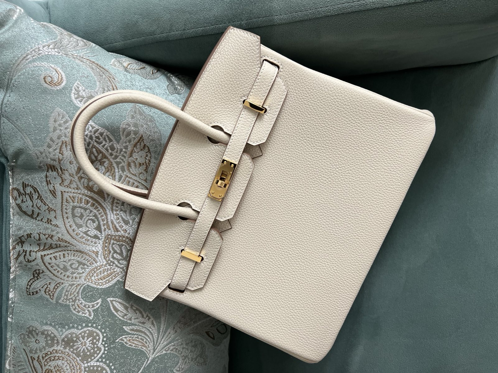 СУМКА HERMES BIRKIN 25 ручная работа детальное фото