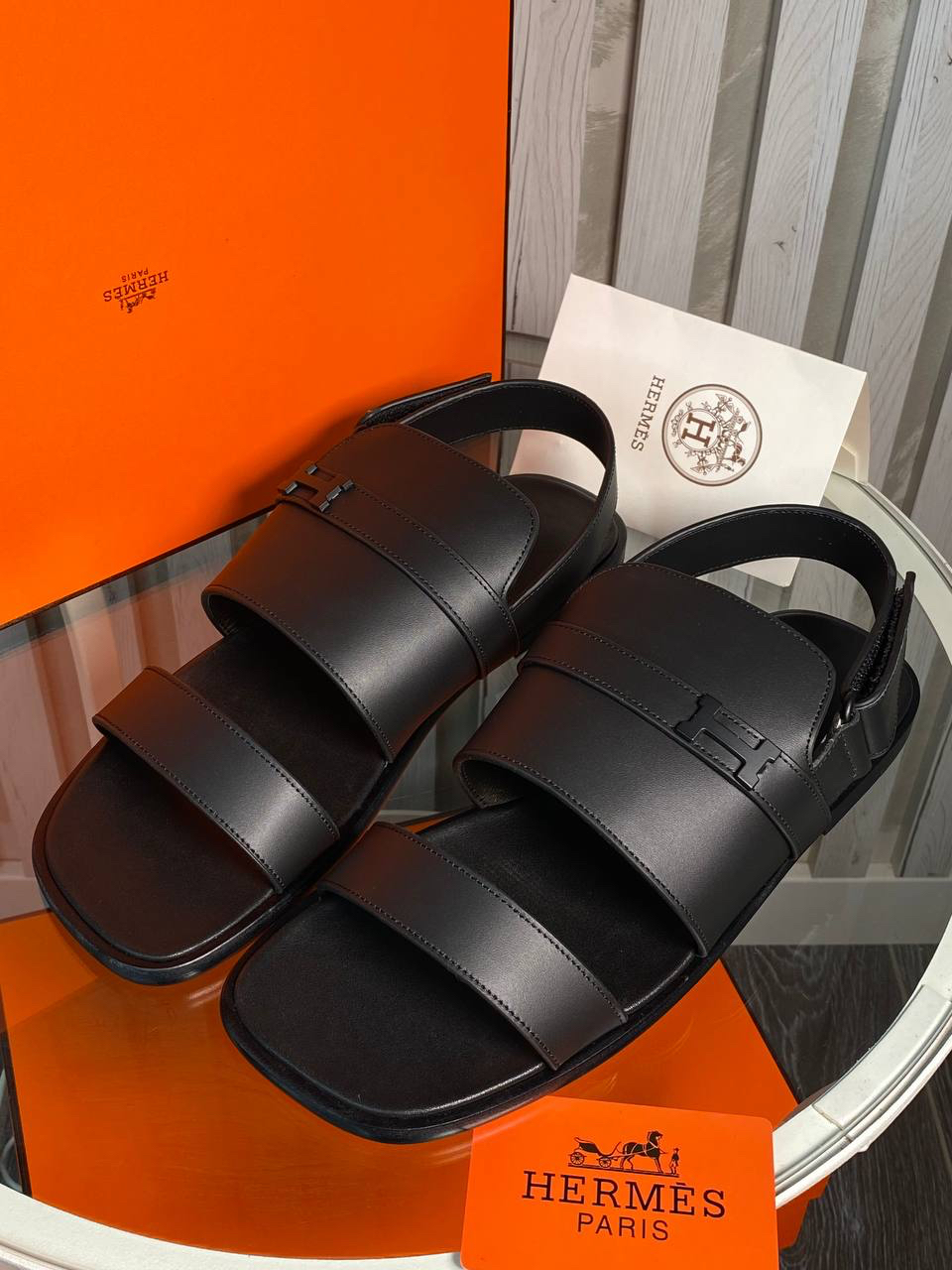 МУЖСКИЕ САНДАЛИИ HERMES детальное фото