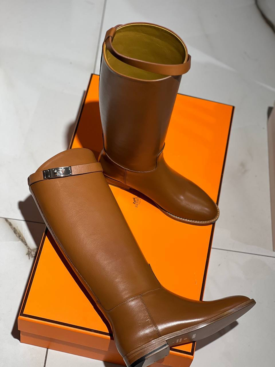 САПОГИ HERMES детальное фото
