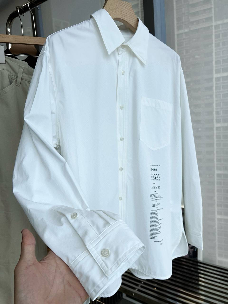 МУЖСКАЯ РУБАШКА MAISON MARGIELA детальное фото
