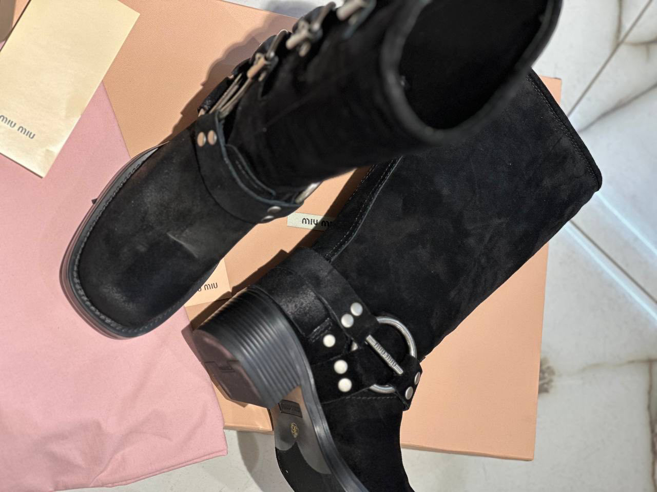 САПОГИ MIU MIU детальное фото