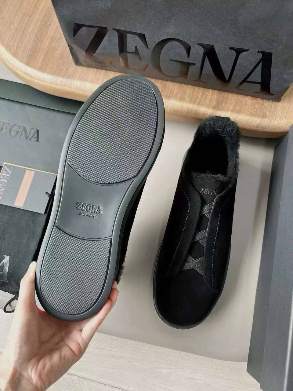 МУЖСКИЕ КЕДЫ ZEGNA детальное фото