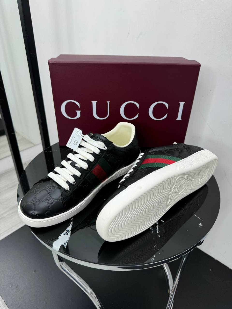 МУЖСКИЕ КЕДЫ GUCCI детальное фото