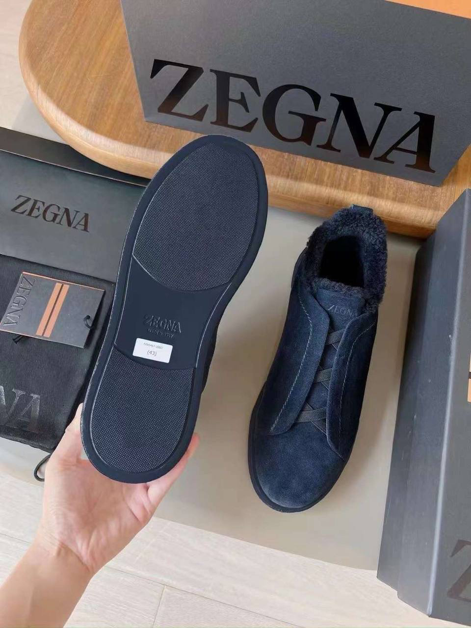 МУЖСКИЕ КЕДЫ ZEGNA детальное фото