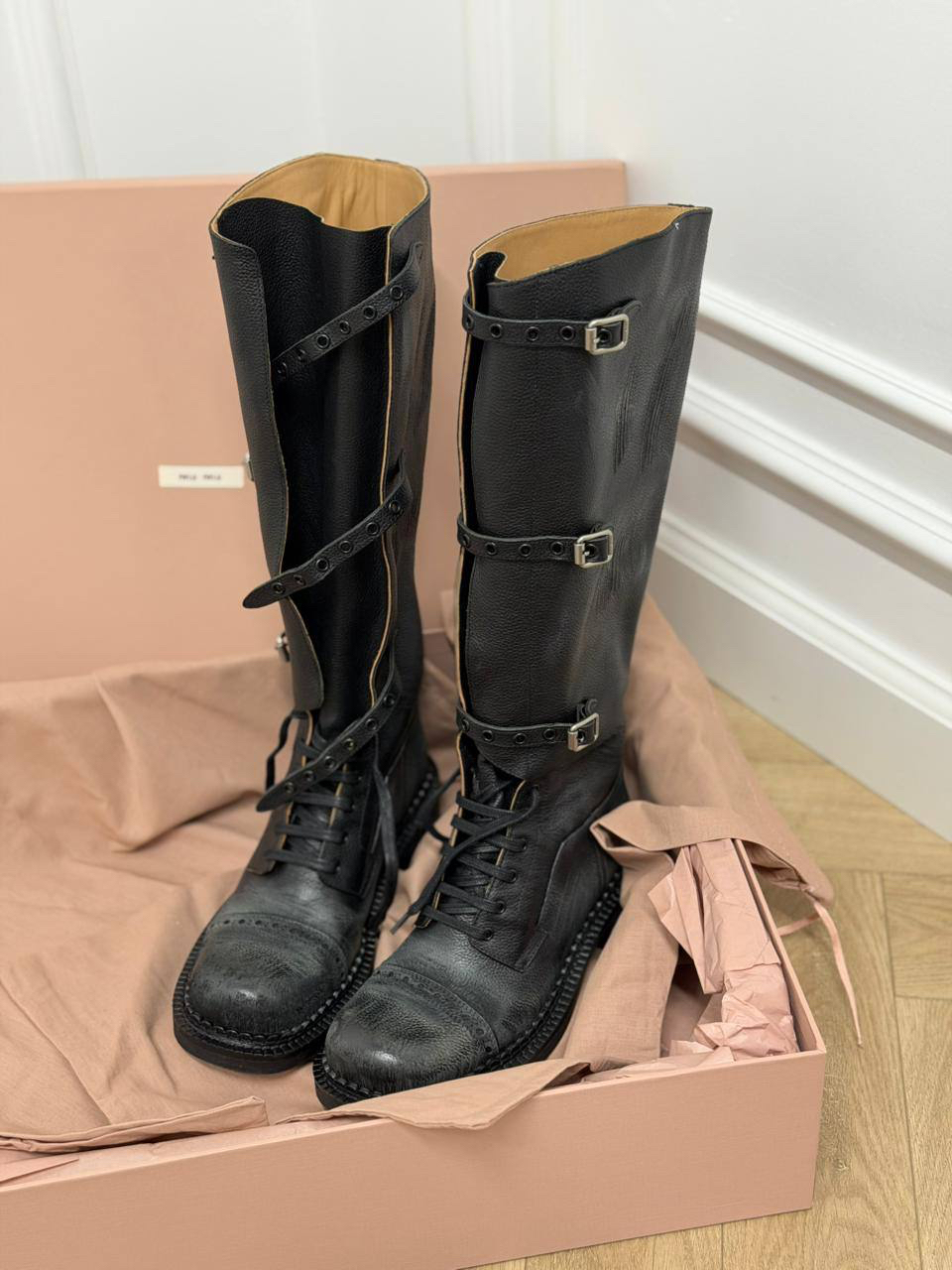 САПОГИ MIU MIU детальное фото