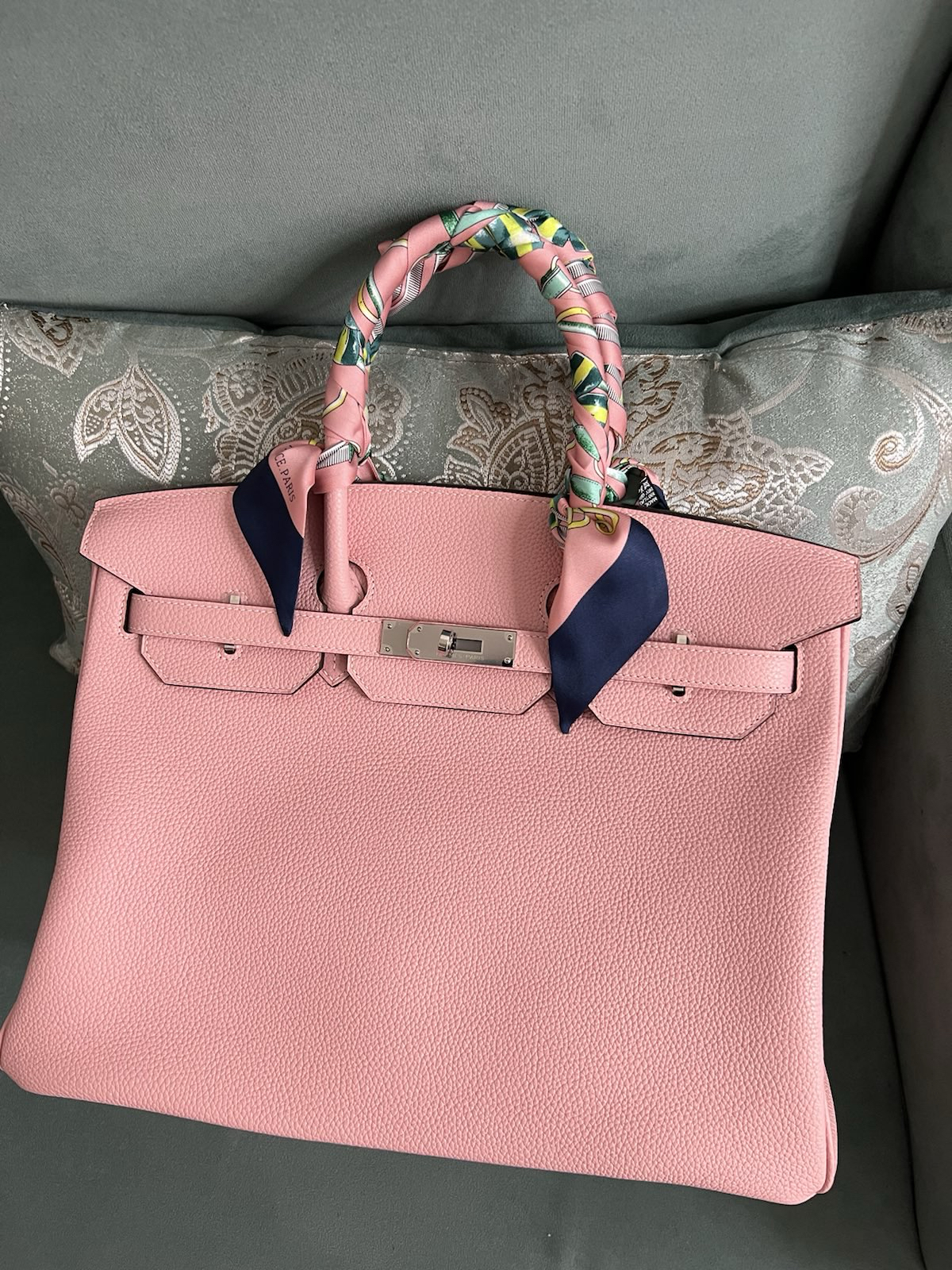 СУМКА HERMES BIRKIN 35 ручная работа детальное фото