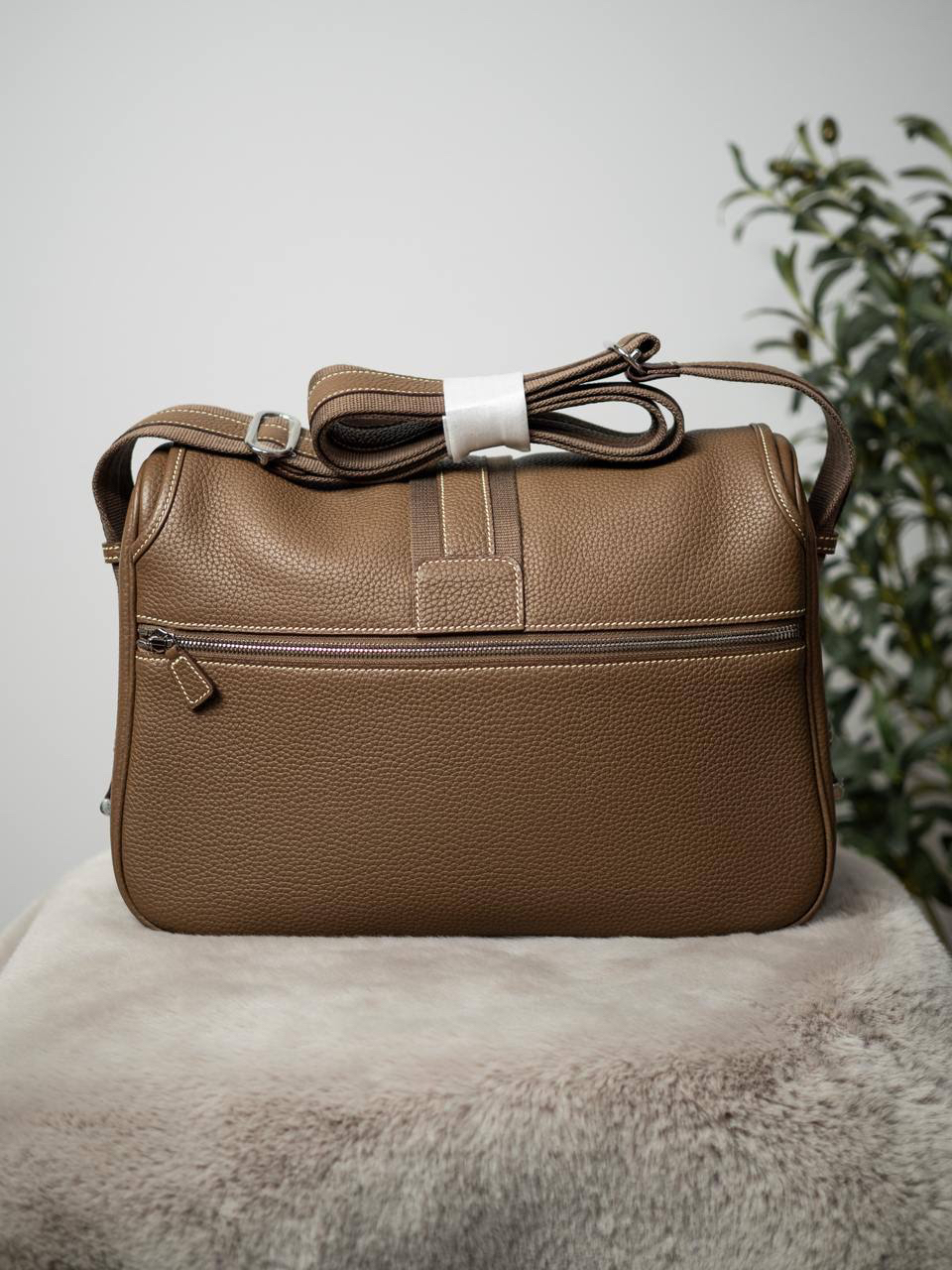МУЖСКАЯ СУМКА МЕССЕНДЖЕР HERMES детальное фото