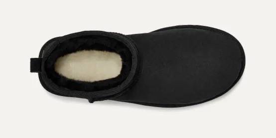 МУЖСКИЕ УГГИ UGG MENS CLASSIC ULTRA MINI BLACK детальное фото