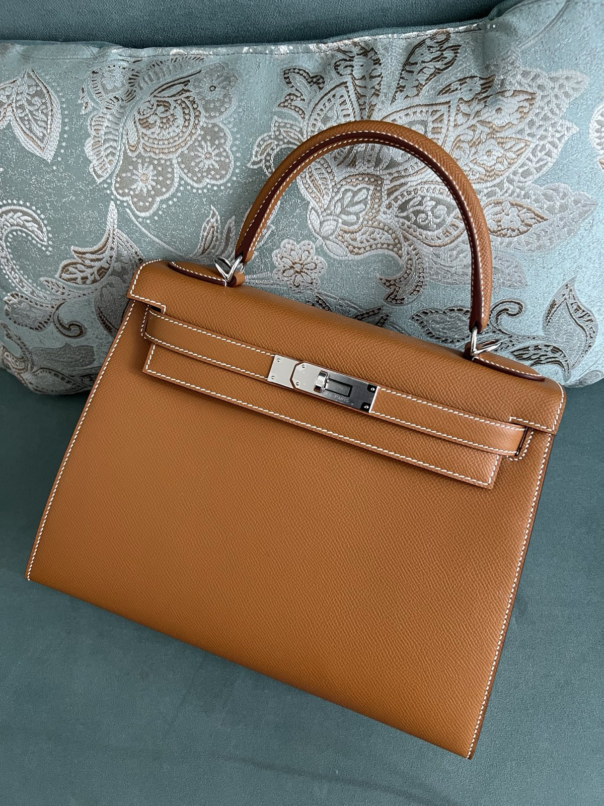 СУМКА HERMES KELLY 28 ручная работа детальное фото