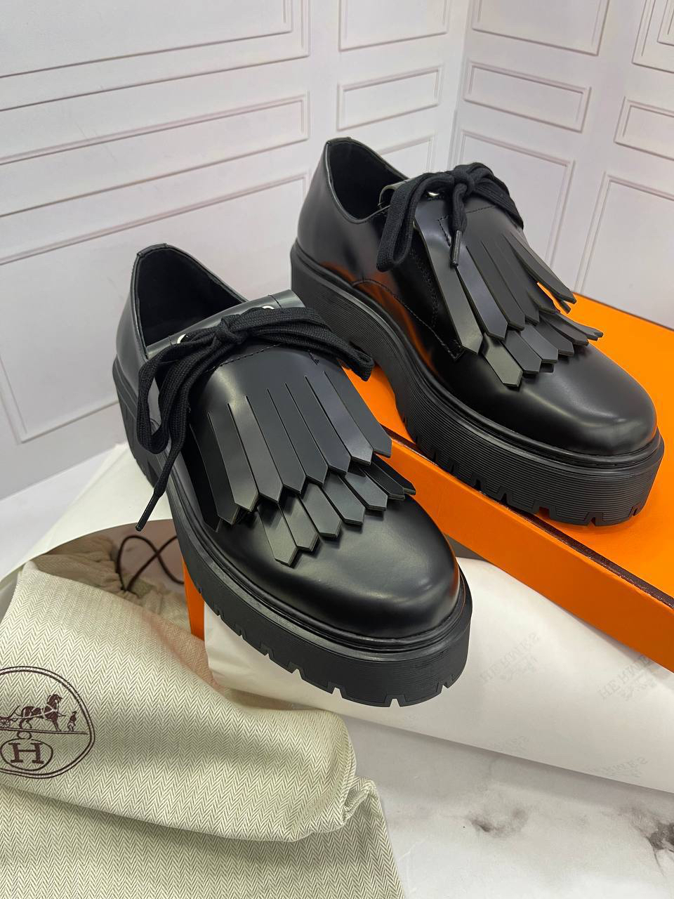 ЛОФЕРЫ HERMES детальное фото