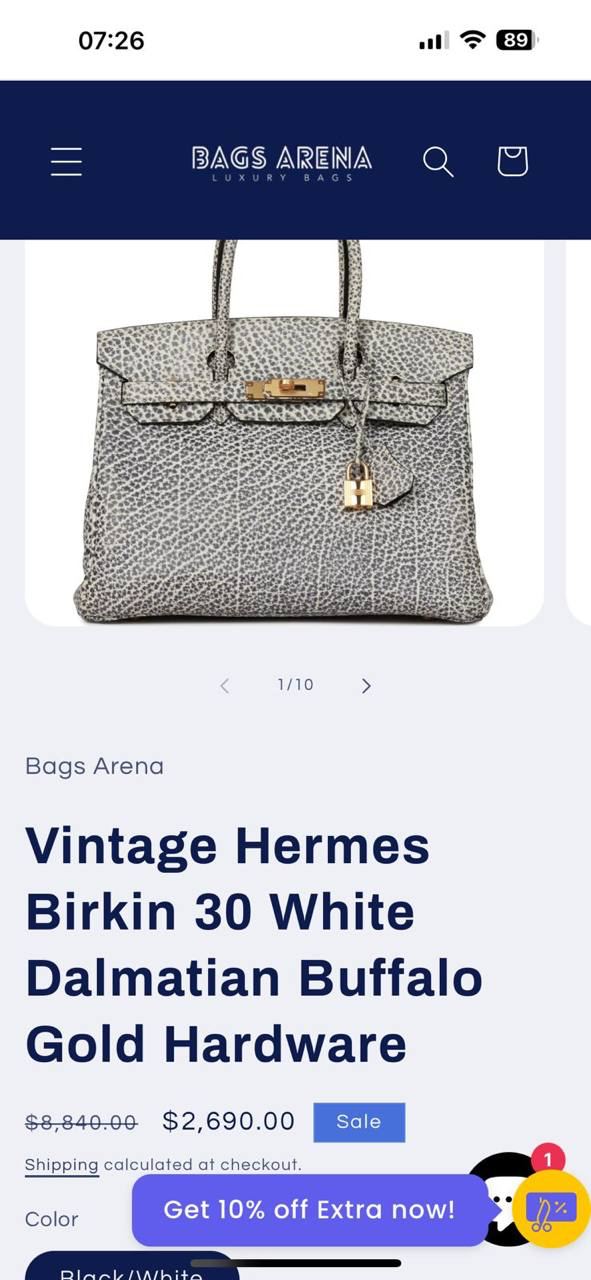 СУМКА HERMES BIRKIN 30 детальное фото