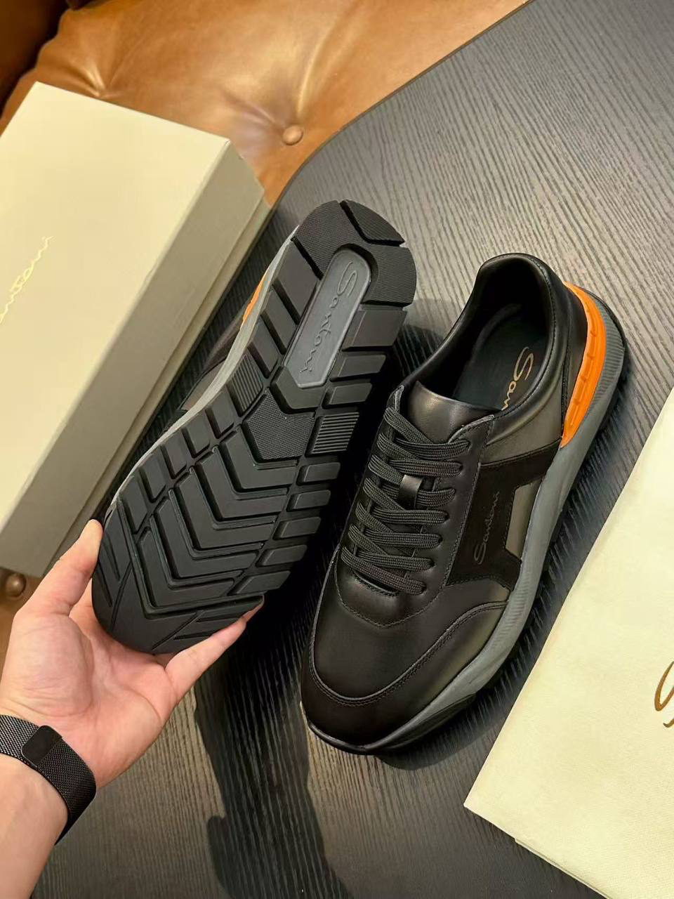 МУЖСКИЕ КРОССОВКИ SANTONI детальное фото