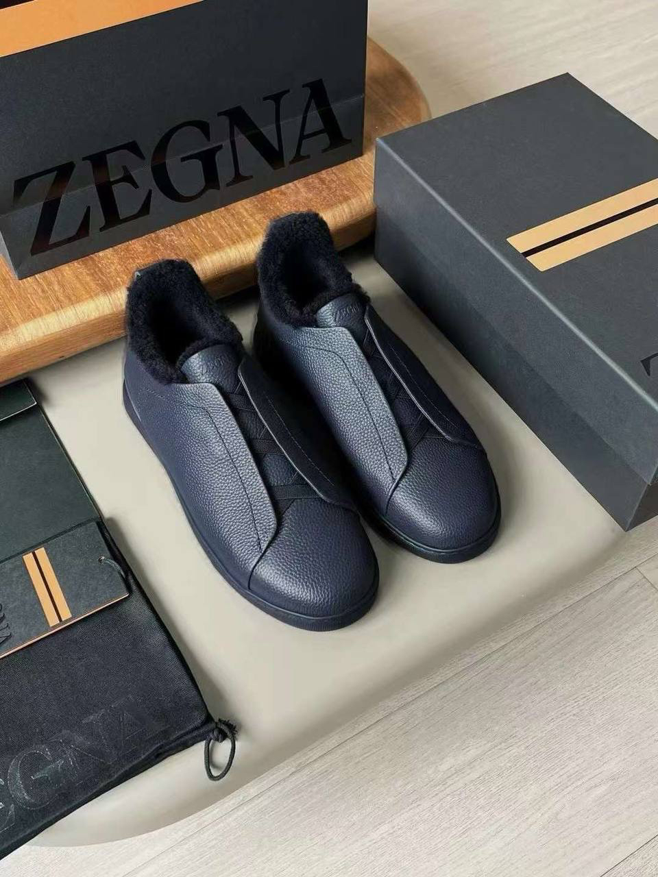 МУЖСКИЕ КЕДЫ ZEGNA детальное фото