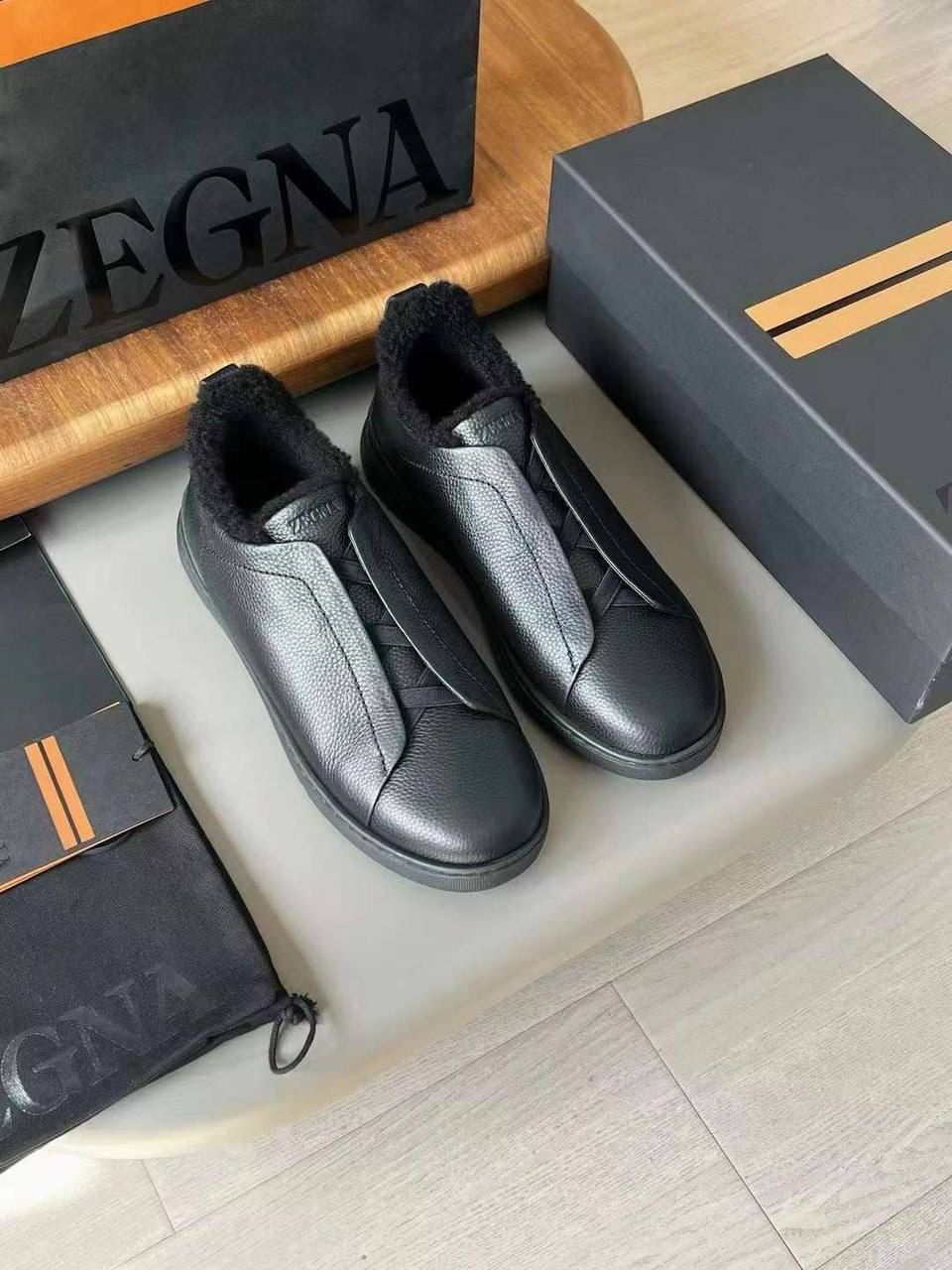 МУЖСКИЕ КЕДЫ ZEGNA детальное фото